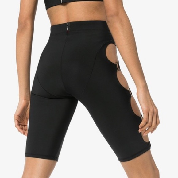 Adam Selman 1-800 Cut Out Biker Shorts Small - Picture 2 of 4